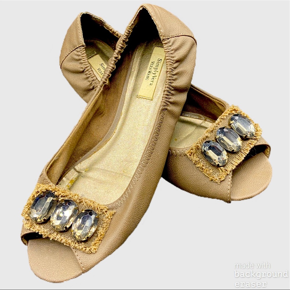Simply Vera Wang Flat Jeweled Shoes